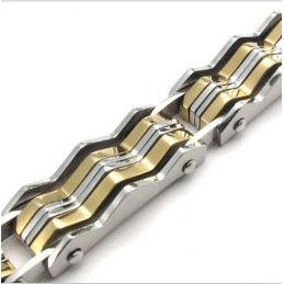 Deft Design Color Brilliancy Excellent Quality Titanium Bracelet
