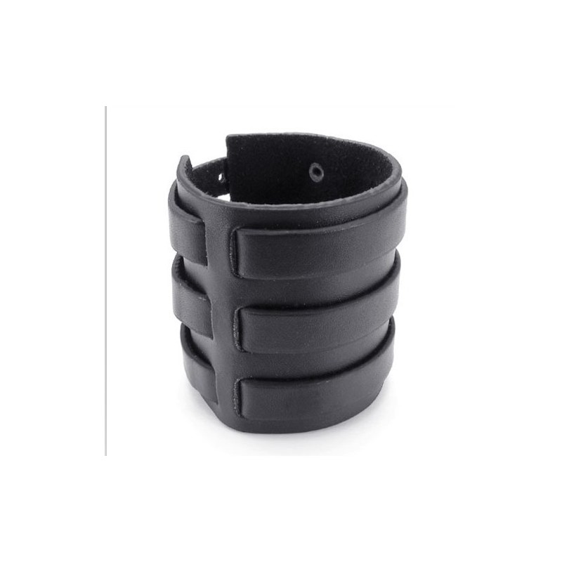 Skillful Manufacture Delicate Colors Reliable Quality Titanium Leather Bangle