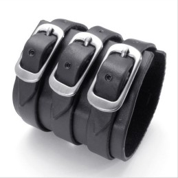 Skillful Manufacture Delicate Colors Reliable Quality Titanium Leather Bangle