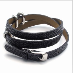 Attractive Design Delicate Colors Excellent Quality Titanium Pu Bracelet