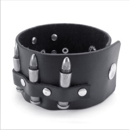 Skillful Manufacture Delicate Colors Reliable Quality Titanium Leather Bangle