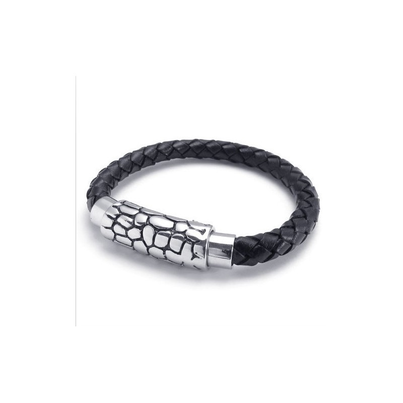 Modern Design Delicate Colors Reliable Quality Titanium Leather Bracelet