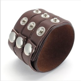 Skillful Manufacture Delicate Colors Reliable Quality Titanium Leather Bangle