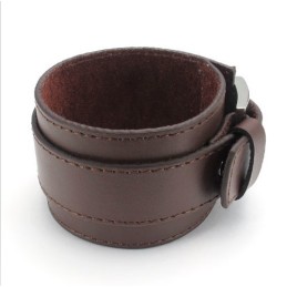 Skillful Manufacture Delicate Colors Reliable Quality Titanium Leather Bangle