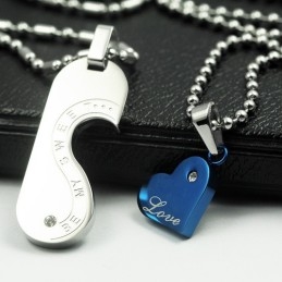 Be My Sweet Love Sweetheart Lovers Titanium Necklace Pendant