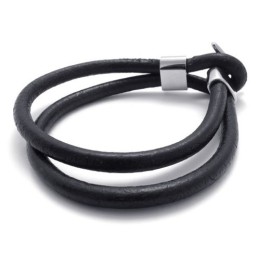 Skillful Manufacture Delicate Colors Reliable Quality Titanium Leather Bracelet