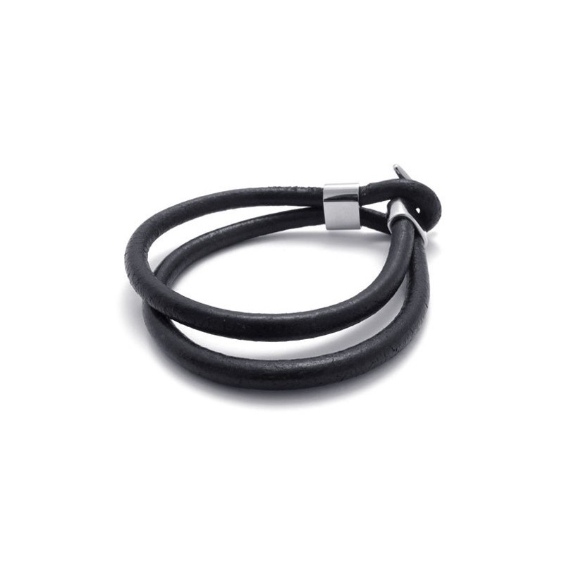 Skillful Manufacture Delicate Colors Reliable Quality Titanium Leather Bracelet