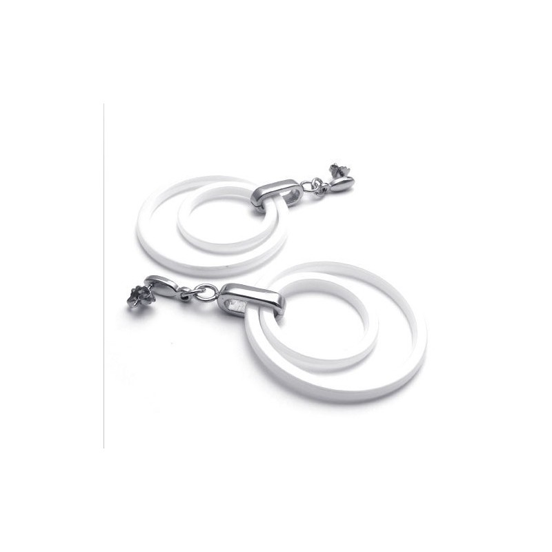 Latest Technology Pure Whiteness Stable Quality Titanium Earrings
