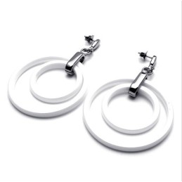 Latest Technology Pure Whiteness Stable Quality Titanium Earrings