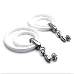 Latest Technology Pure Whiteness Stable Quality Titanium Earrings