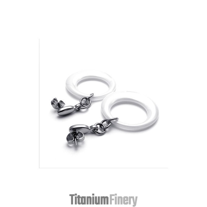 Elegant Shape Delicate Colors Stable Quality Titanium Earrings Elegant Shape Delicate Colors Stable Quality Titanium Earrings