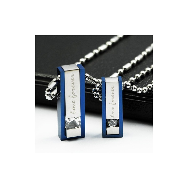 Love Forever Sweetheart Lovers Titanium Necklace Pendant Love Forever Sweetheart Lovers Titanium Necklace Pendant