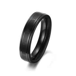 Reliable Quality Female Black Titanium Ring