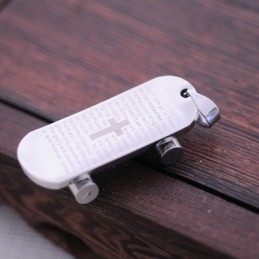 Fashion Gift Snowboard Bible Titanium Necklace Pendant