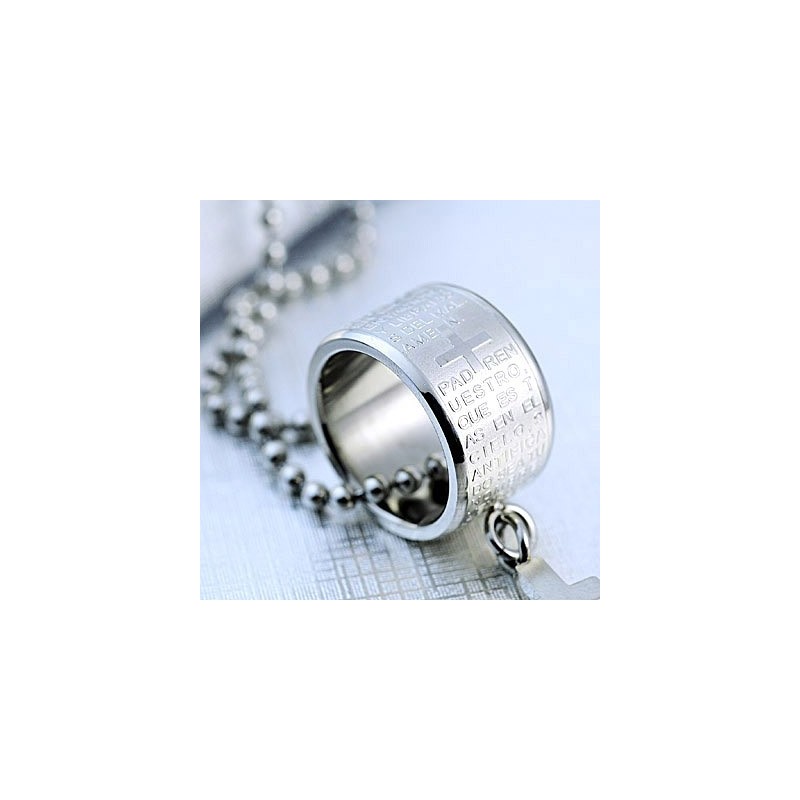 Fashion Gift Ring And Cross Titanium Necklace Pendant Fashion Gift Ring And Cross Titanium Necklace Pendant