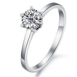 Complete In Specifications Female Titanium Ring With Rhinestone