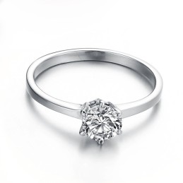 Complete In Specifications Female Titanium Ring With Rhinestone