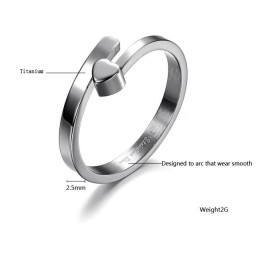 The King Of Quantity Female Sweetheart Titanium Ring