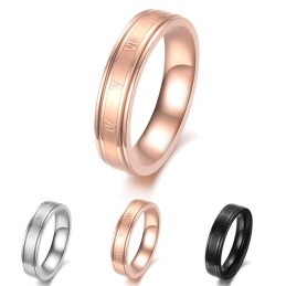 Selling Well All Over The World Female Rose Shape Titanium Ring