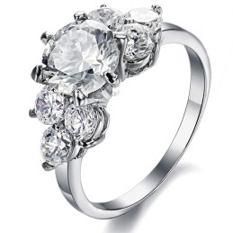 High Quality Titanium Ring With Rhinestone