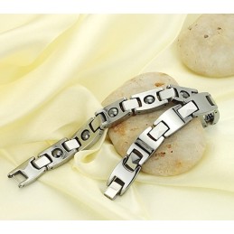 Easy To Use Male Magnetic Health Titanium Bracelet