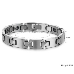 Easy To Use Male Magnetic Health Titanium Bracelet