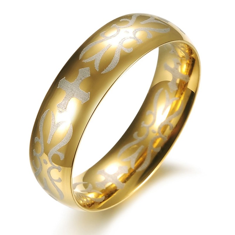 Superior Quality Male Golden Titanium Ring Superior Quality Male Golden Titanium Ring