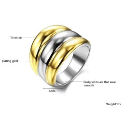 Well-Known For Its Fine Quality Exaggerate Titanium Ring