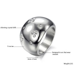 The Queen Of Quality Exaggerate Titanium Ring