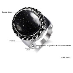 Complete In Specifications Exaggerate Quartzitetitanium Ring