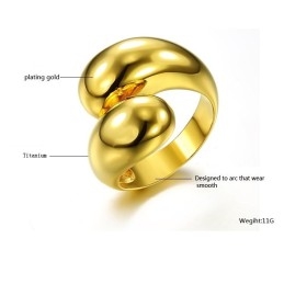 The Queen Of Quality Exaggerate Titanium Ring