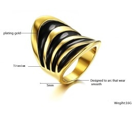 Selling Well All Over The World Exaggerate Titanium Ring