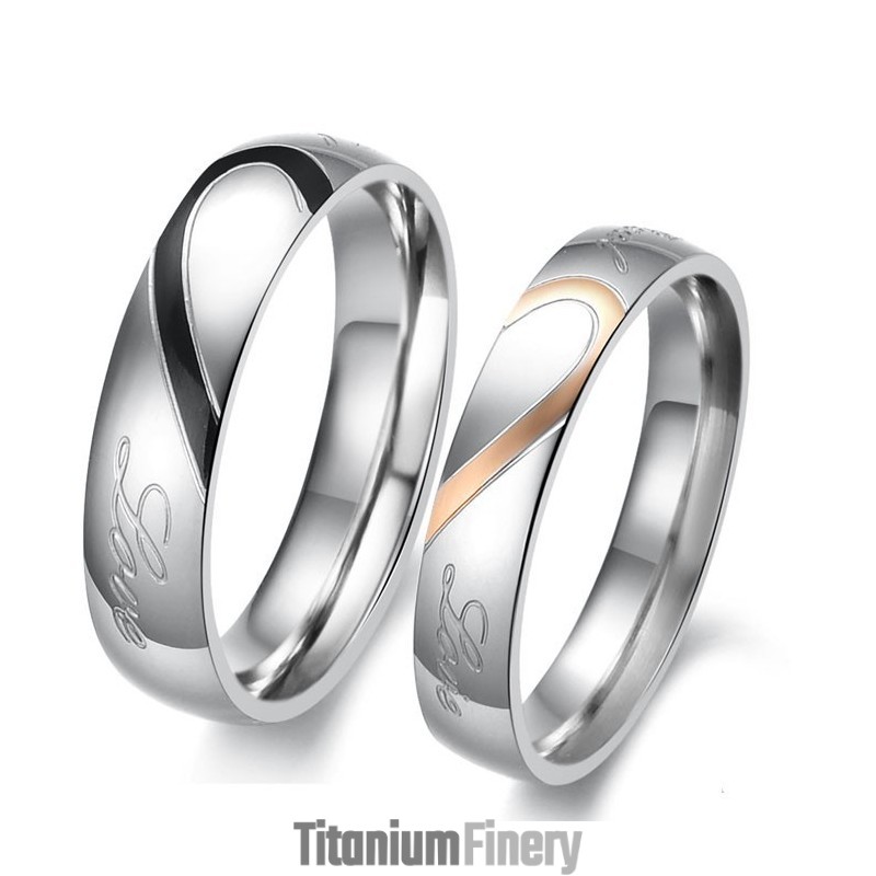 Reliable Quality Sweetheart Titanium Ring For Lovers Reliable Quality Sweetheart Titanium Ring For Lovers