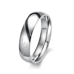 Reliable Quality Sweetheart Titanium Ring For Lovers