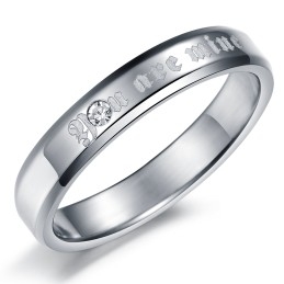 Stable Quality Exquisite Titanium Ring For Lovers