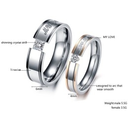 Well-Known For Its Fine Quality Titanium Ring For Lovers