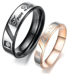 Dependable Performance Affection Titanium Ring For Lovers