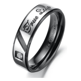 Dependable Performance Affection Titanium Ring For Lovers