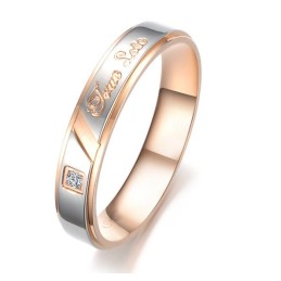 Dependable Performance Affection Titanium Ring For Lovers