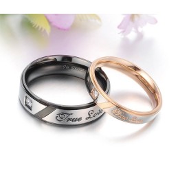 Dependable Performance Affection Titanium Ring For Lovers