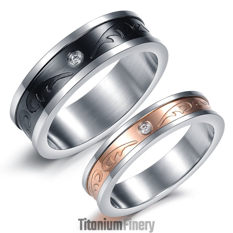 The Queen Of Quality Decorative Pattern Titanium Ring For Lovers The Queen Of Quality Decorative Pattern Titanium Ring For Lovers