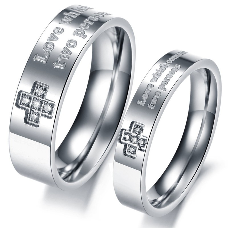 Selling Well All Over The World Titanium Ring For Lovers With Rhinestone Selling Well All Over The World Titanium Ring For Lovers With Rhinestone