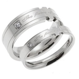Stable Quality Titanium Ring For Lovers