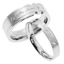 Stable Quality Titanium Ring For Lovers