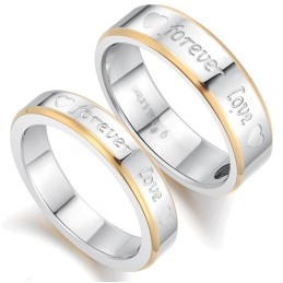 Quality And Quantity Assured Fashion Titanium Ring For Lovers