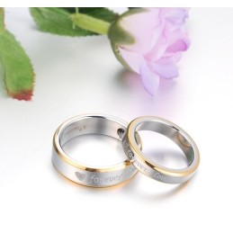 Quality And Quantity Assured Fashion Titanium Ring For Lovers