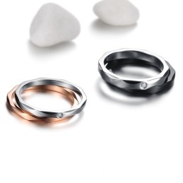 The King Of Quantity Exquisite Titanium Ring For Lovers
