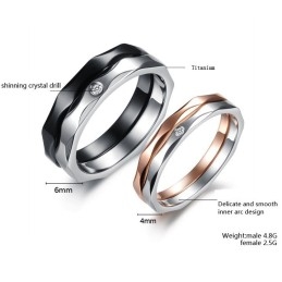 The King Of Quantity Exquisite Titanium Ring For Lovers