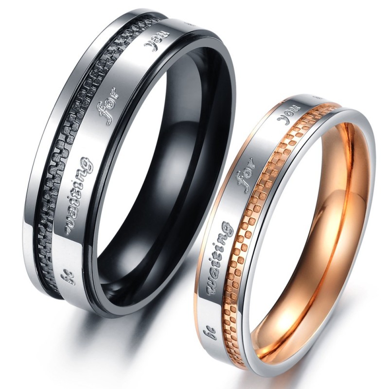To Enjoy High Reputation At Home And Abroad Grid Titanium Ring For Lovers To Enjoy High Reputation At Home And Abroad Grid Titanium Ring For Lovers