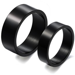 To Win Warm Praise From Customers Black Titanium Ring For Lovers
